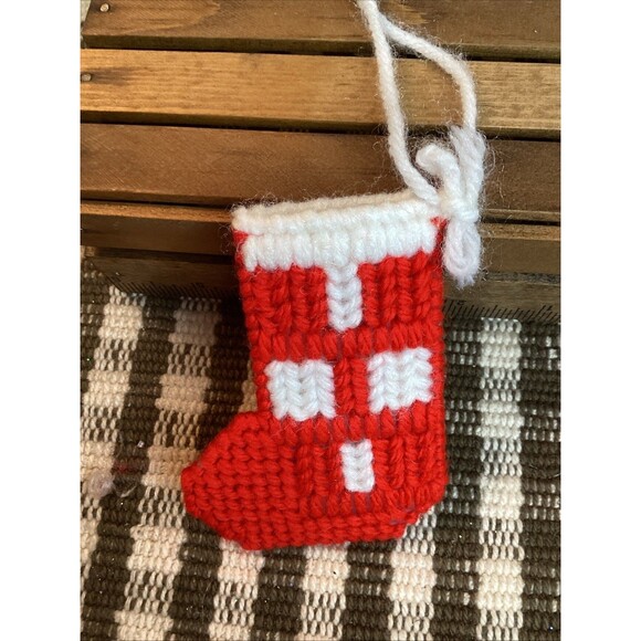 Holiday / Christmas Hand Made Crocheted Pixie ELF + Ornaments & Stockings - Picture 11 of 11